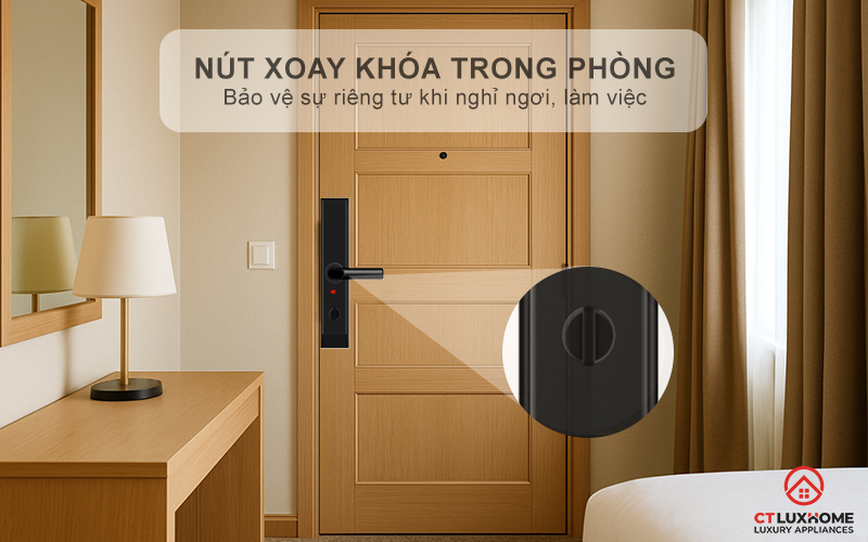 Nút xoay khóa trong phòng - Bảo vệ riêng tư