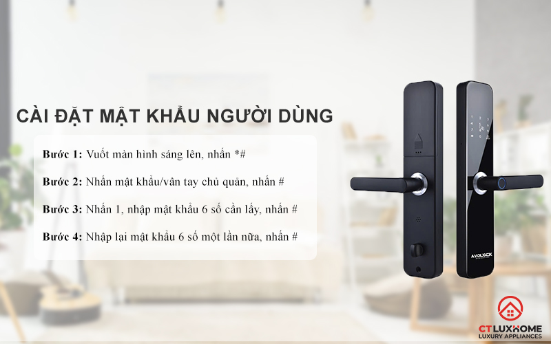 Cài đặt mật khẩu người dùng