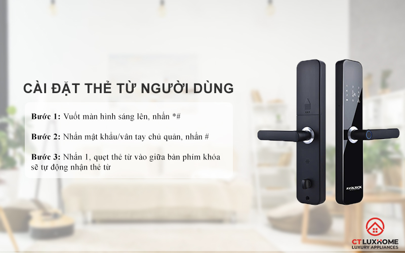 Cài đặt thẻ từ người dùng