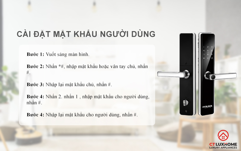 Cài đặt mật khẩu người dùng