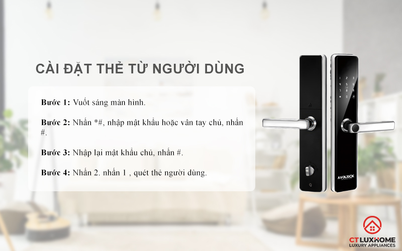 Cài đặt thẻ từ người dùng