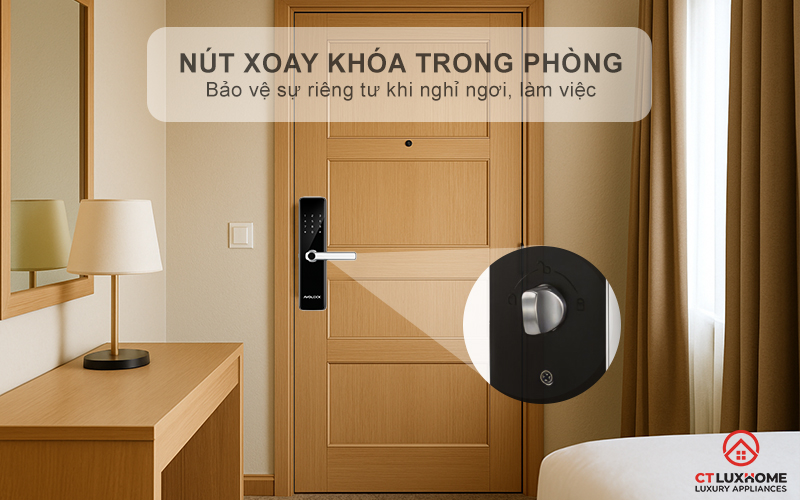 Nút xoay khóa trong phòng - Bảo vệ riêng tư