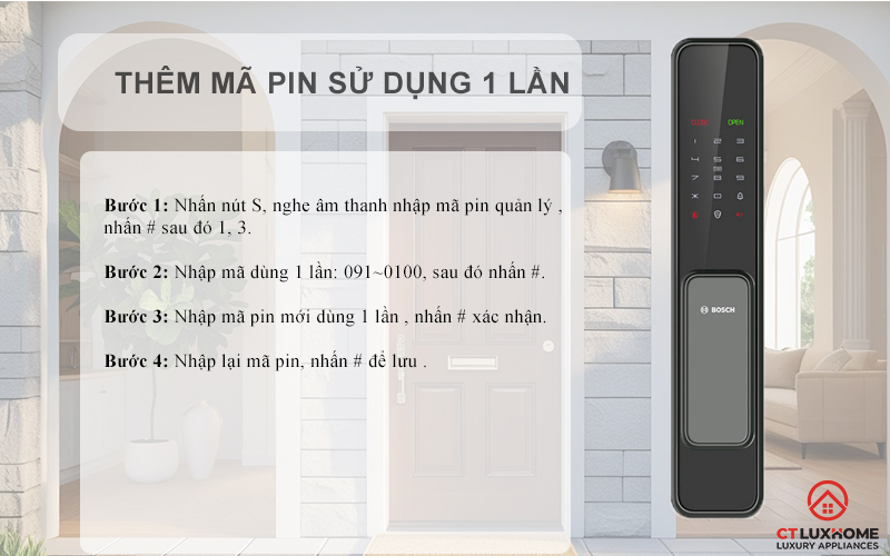 Thêm mã sử dụng 1 lần
