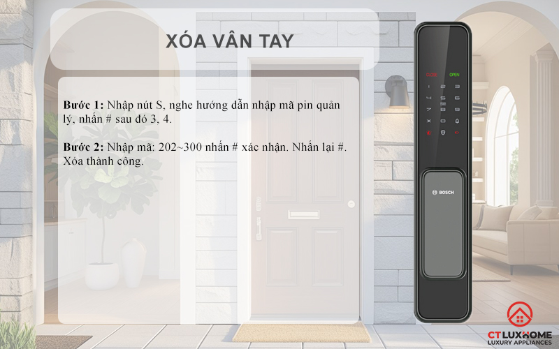 Xóa vân tay 