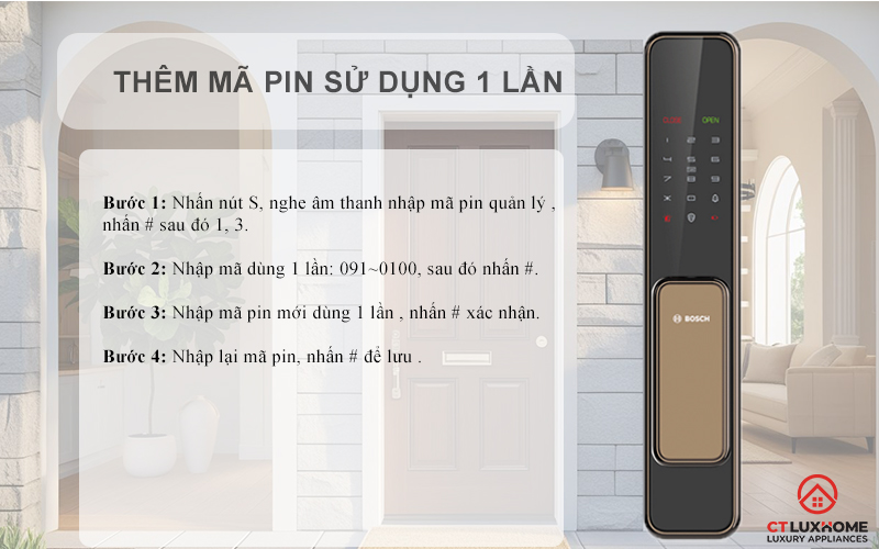Thêm mã sử dụng 1 lần