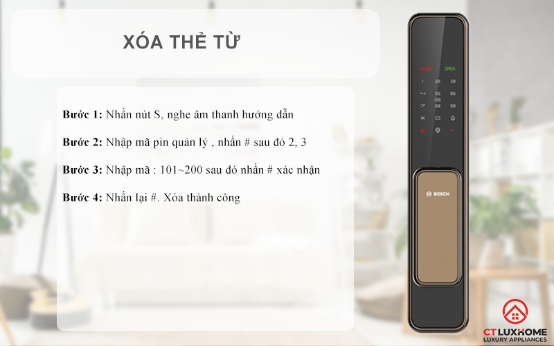 Xóa thẻ từ