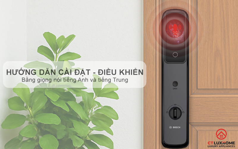 KHÓA ĐIỆN TỬ BOSCH EL800VF , NHẬN DIỆN KHUÔN MẶT MÀU XÁM KẾT NỐI ĐIỆN THOẠI 17