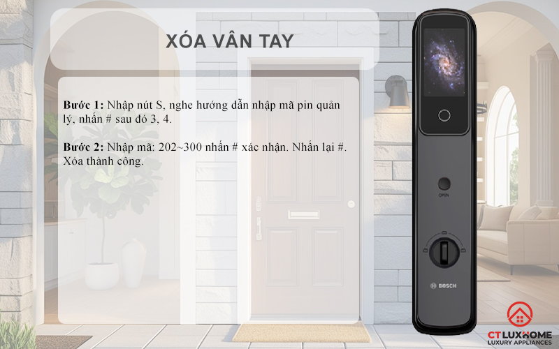 KHÓA ĐIỆN TỬ BOSCH EL800VF , NHẬN DIỆN KHUÔN MẶT MÀU XÁM KẾT NỐI ĐIỆN THOẠI 15