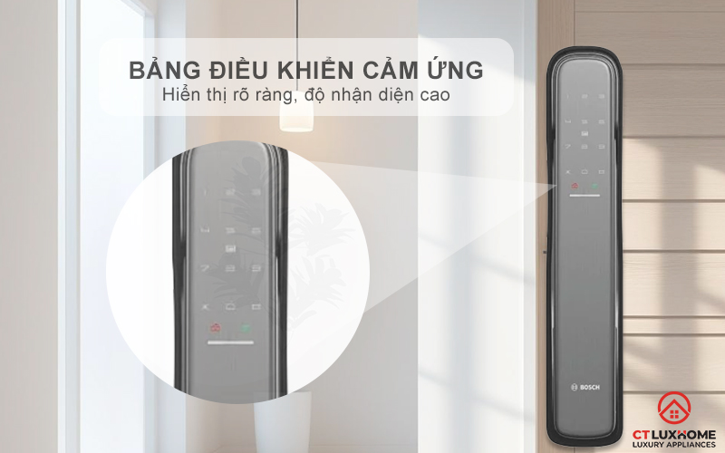 KHÓA ĐIỆN TỬ BOSCH EL800X IDEAL SMART LOCK MÀU XÁM KẾT NỐI ĐIỆN THOẠI 3