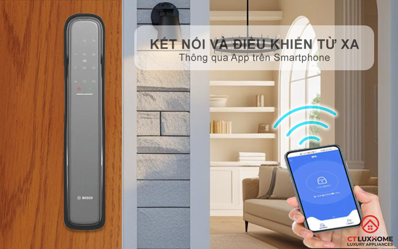 KHÓA ĐIỆN TỬ BOSCH EL800X IDEAL SMART LOCK MÀU XÁM KẾT NỐI ĐIỆN THOẠI 17