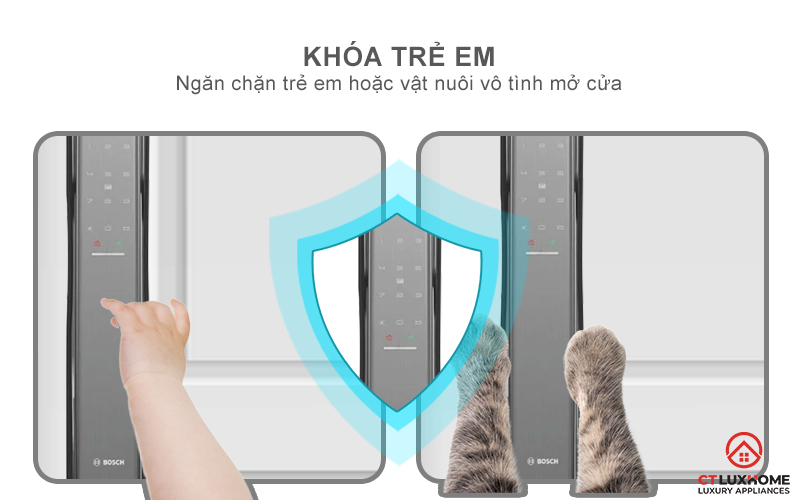 KHÓA ĐIỆN TỬ BOSCH EL800X IDEAL SMART LOCK MÀU XÁM KẾT NỐI ĐIỆN THOẠI 18