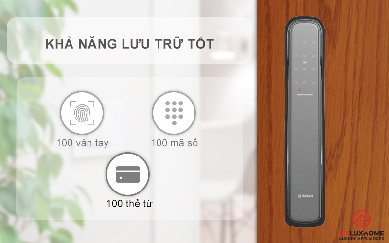 KHÓA ĐIỆN TỬ BOSCH EL800X IDEAL SMART LOCK MÀU XÁM KẾT NỐI ĐIỆN THOẠI 20