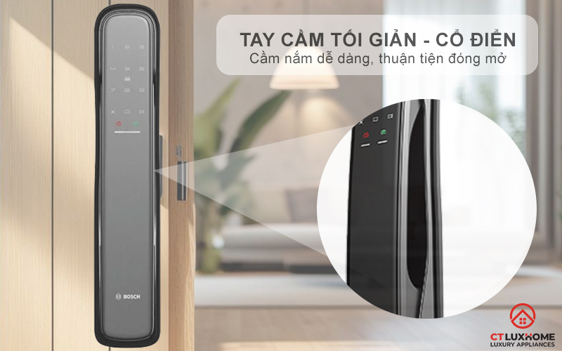 KHÓA ĐIỆN TỬ BOSCH EL800X IDEAL SMART LOCK MÀU XÁM KẾT NỐI ĐIỆN THOẠI 2