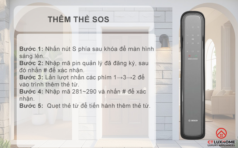 KHÓA ĐIỆN TỬ BOSCH EL800X IDEAL SMART LOCK MÀU XÁM KẾT NỐI ĐIỆN THOẠI 13