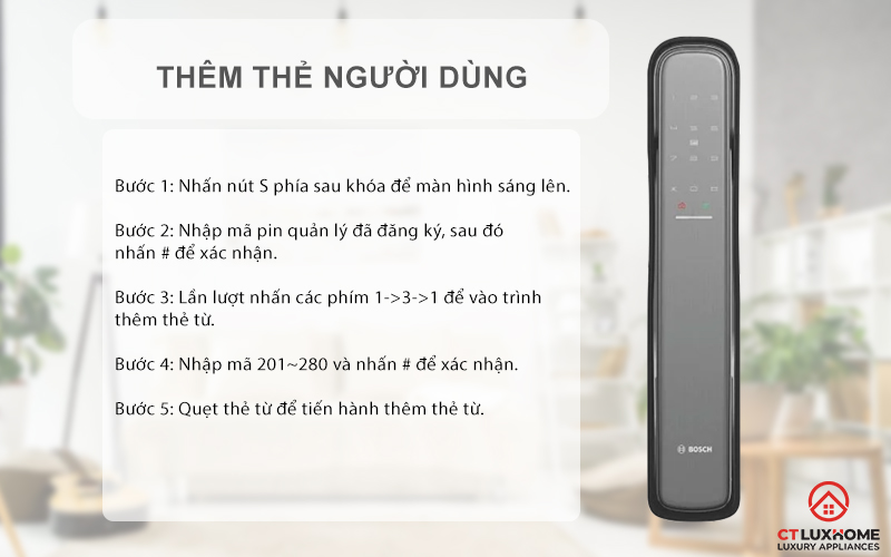 KHÓA ĐIỆN TỬ BOSCH EL800X IDEAL SMART LOCK MÀU XÁM KẾT NỐI ĐIỆN THOẠI 10