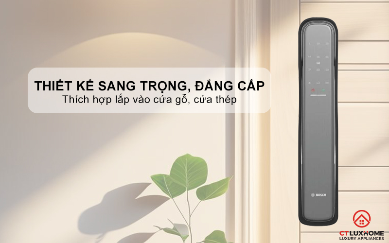 KHÓA ĐIỆN TỬ BOSCH EL800X IDEAL SMART LOCK MÀU XÁM KẾT NỐI ĐIỆN THOẠI 1