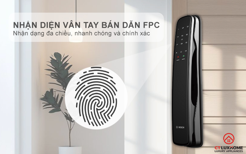 KHÓA ĐIỆN TỬ BOSCH EL800X IDEAL SMART LOCK MÀU ĐEN KẾT NỐI ĐIỆN THOẠI 4