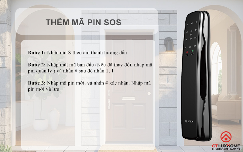   KHÓA ĐIỆN TỬ BOSCH EL800X IDEAL SMART LOCK MÀU ĐEN KẾT NỐI ĐIỆN THOẠI 13