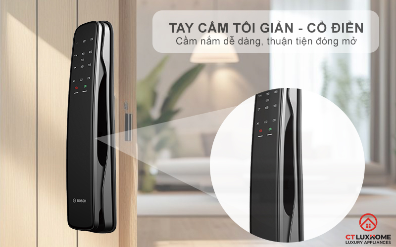 KHÓA ĐIỆN TỬ BOSCH EL800X IDEAL SMART LOCK MÀU ĐEN KẾT NỐI ĐIỆN THOẠI 2