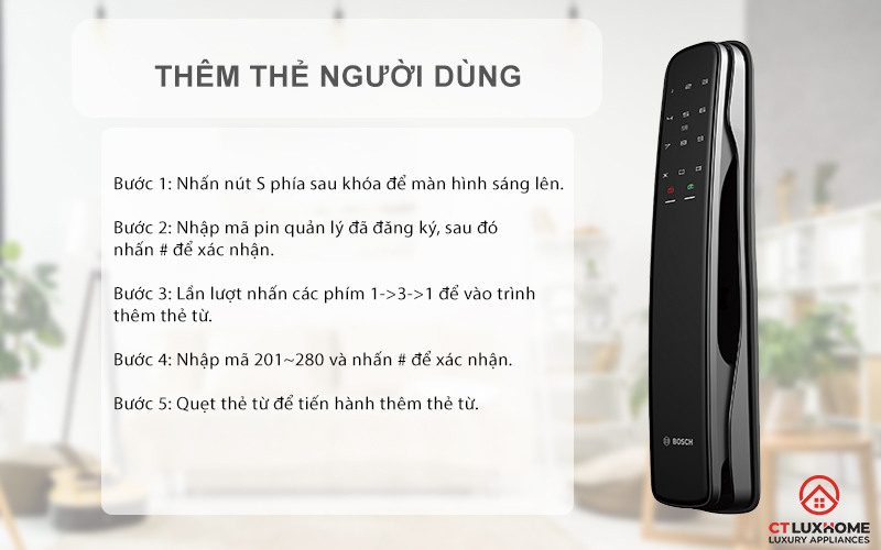   KHÓA ĐIỆN TỬ BOSCH EL800X IDEAL SMART LOCK MÀU ĐEN KẾT NỐI ĐIỆN THOẠI 11