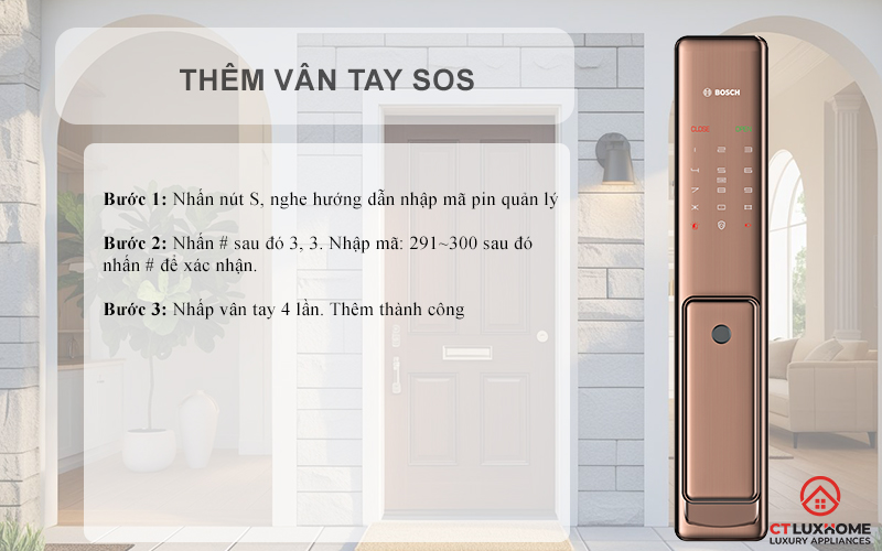 thêm vân tay sos