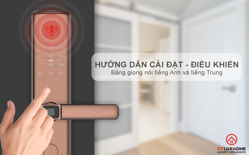 Hướng dẫn bằng giọng nói (Tiếng Anh và Tiếng Trung) hỗ trợ cài đặt và điều khiển
