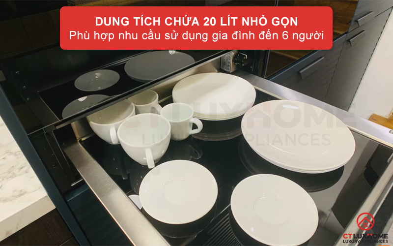 Dung tích lớn cho khả năng giữ ấm và làm nóng lượng lớn thực phẩm cùng lúc