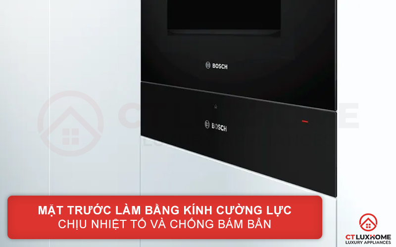 Mặt khay giữ ấm bằng kính thủy tinh cường lực có khả năng chịu nhiệt tốt