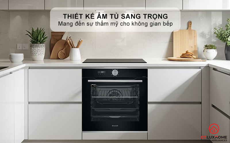 Thiết kế sang trọng mang đến sự thẩm mỹ cho không gian bếp