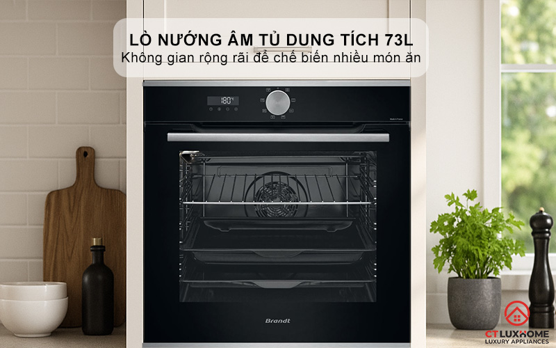 Lò nướng dung tích 73L thoải mái sử dụng