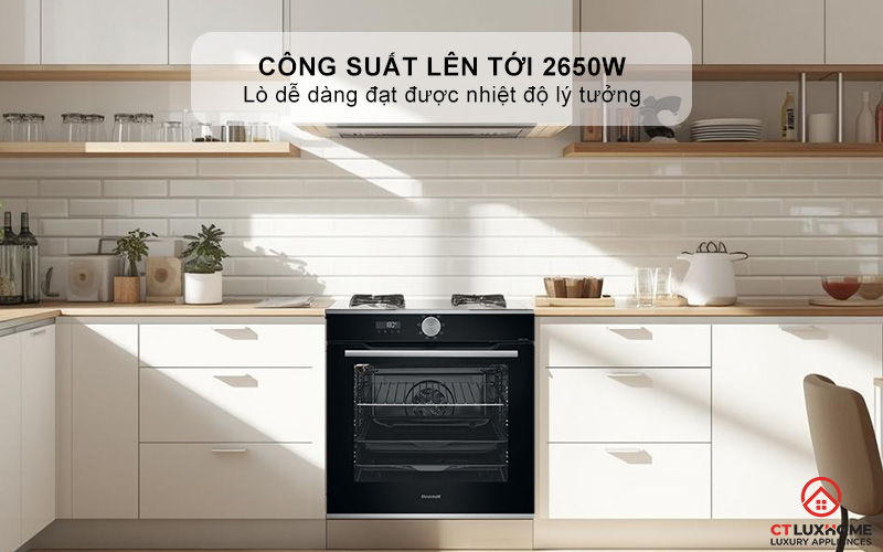 Công suất lên tới 2650W