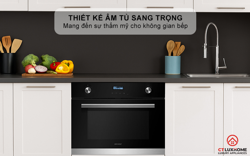 Thiết kế sang trọng mang đến sự thẩm mỹ cho không gian bếp
