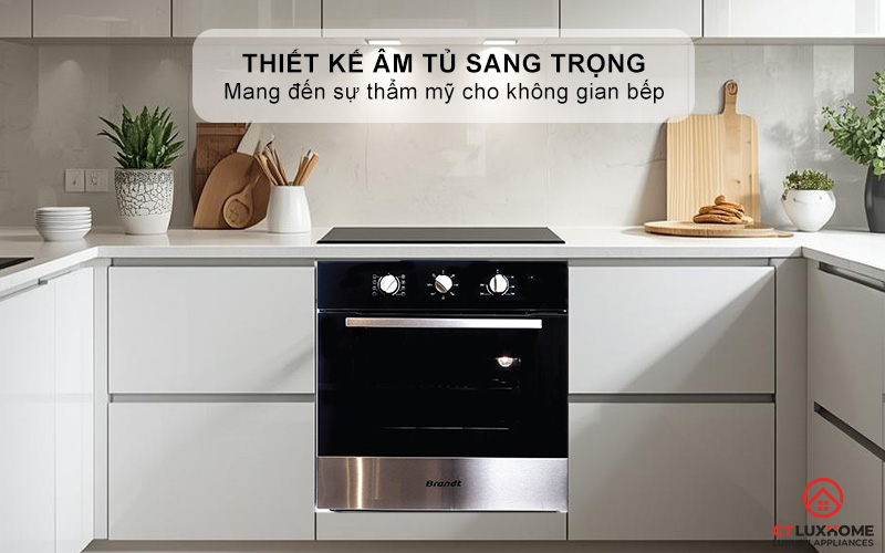 Thiết kế sang trọng mang đến sự thẩm mỹ cho không gian bếp