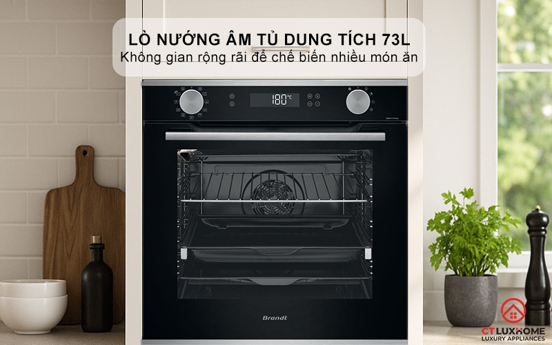 Lò nướng dung tích 73L thoải mái sử dụng