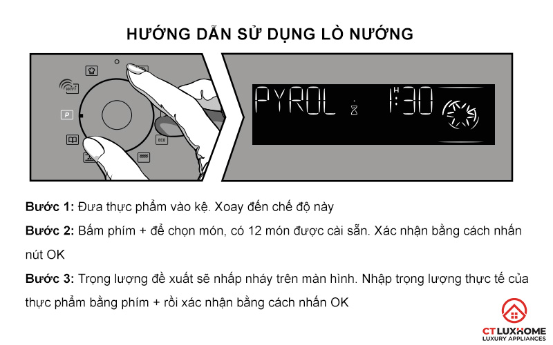 Hướng dẫn sử dụng lò nướng BOP7543LX 