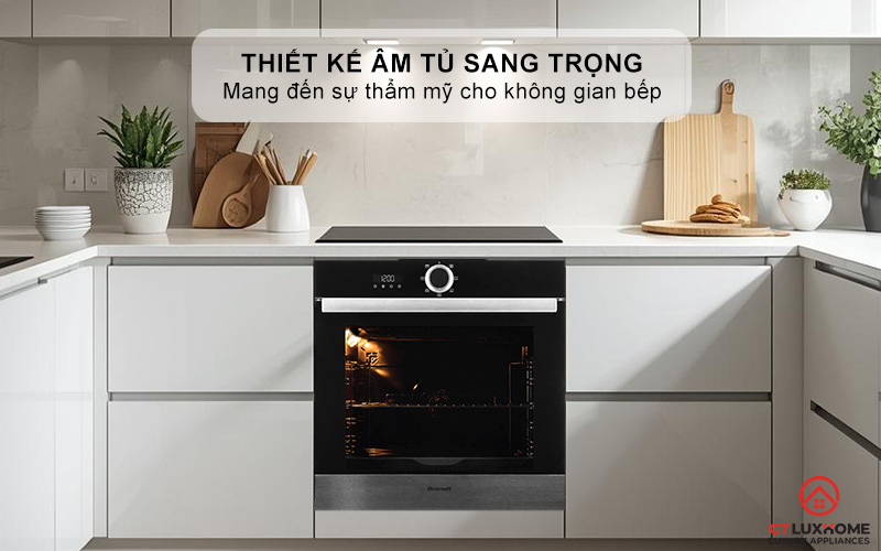 Thiết kế sang trọng mang đến sự thẩm mỹ cho không gian bếp