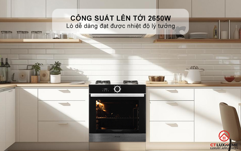 Công suất lên tới 2650W