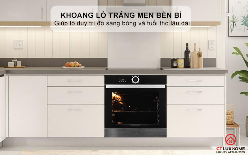 Khoang lò tráng men bền bỉ