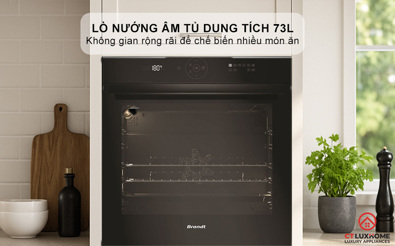 Lò nướng dung tích 73L thoải mái sử dụng