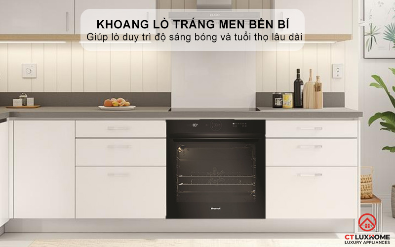 Khoang lò tráng men bền bỉ