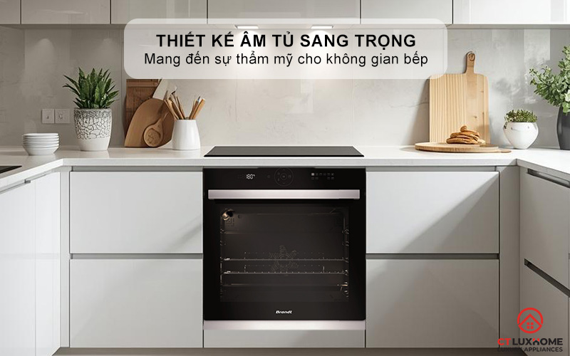 Thiết kế sang trọng mang đến sự thẩm mỹ cho không gian bếp