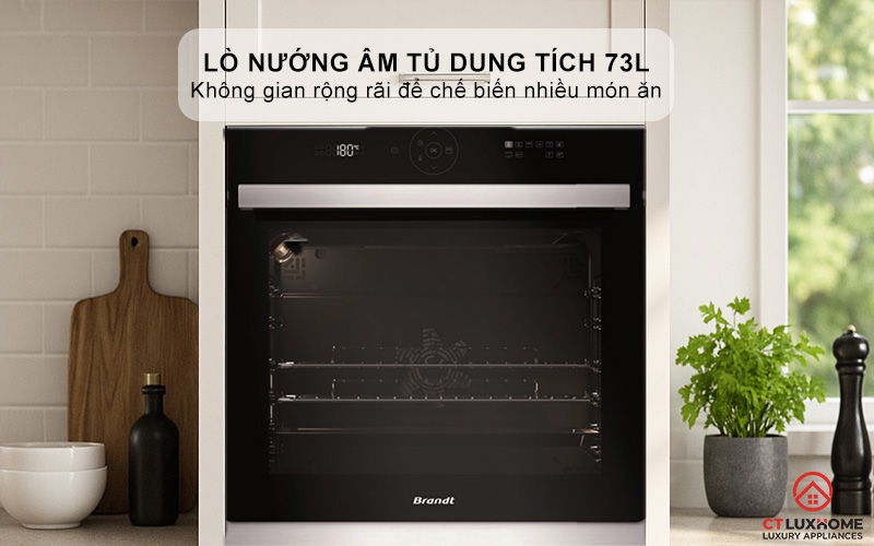 Lò nướng dung tích 73L thoải mái sử dụng