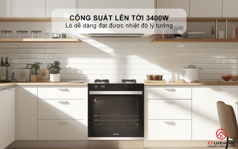 Công suất lên tới 3400W