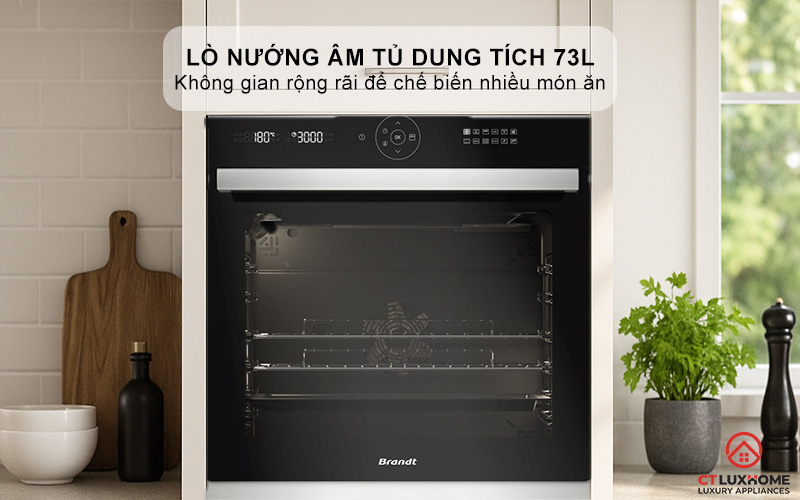 Lò nướng dung tích 73L thoải mái sử dụng