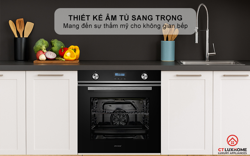 Thiết kế sang trọng mang đến sự thẩm mỹ cho không gian bếp