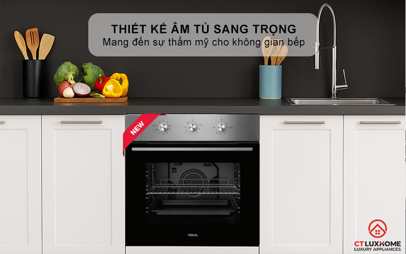 Thiết kế sang trọng mang đến sự thẩm mỹ cho không gian bếp