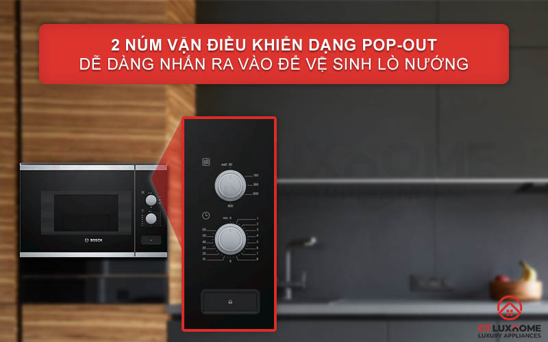 LÒ VI SÓNG ÂM TỦ BOSCH BFL520MS0 SERIE 4 20 LÍT AUTOPILOT 7 4