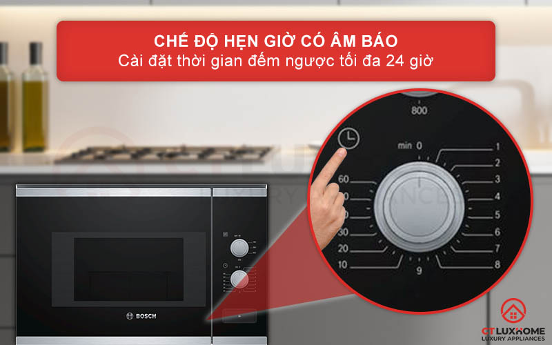 LÒ VI SÓNG ÂM TỦ BOSCH BFL520MS0 SERIE 4 20 LÍT AUTOPILOT 7 7