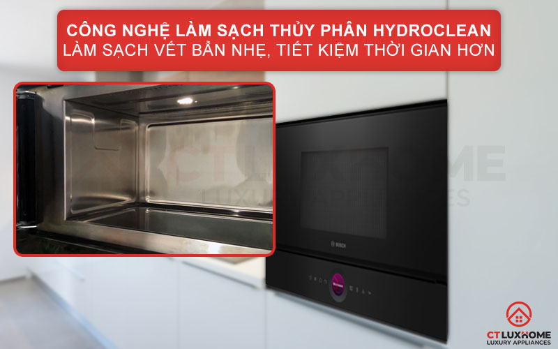    LÒ VI SÓNG ÂM TỦ BOSCH BFL7221B1 MÀU ĐEN SERIE 8 8