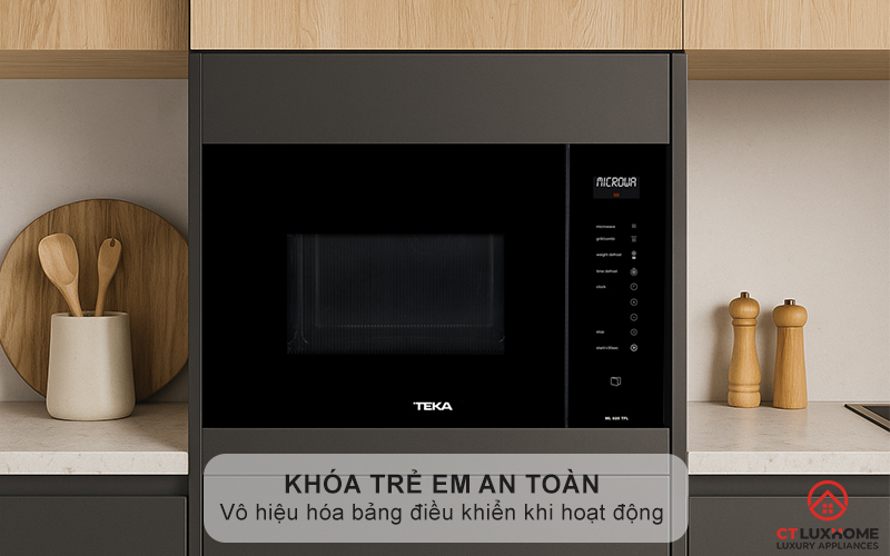 Chức năng khóa an toàn cho trẻ em